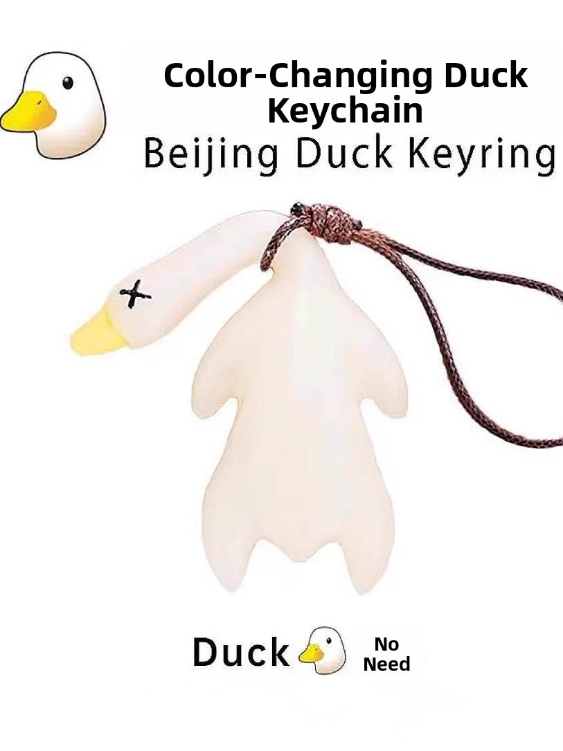 Tech Keychain Accessories - Portachiavi Creativo a Forma di Anatra
