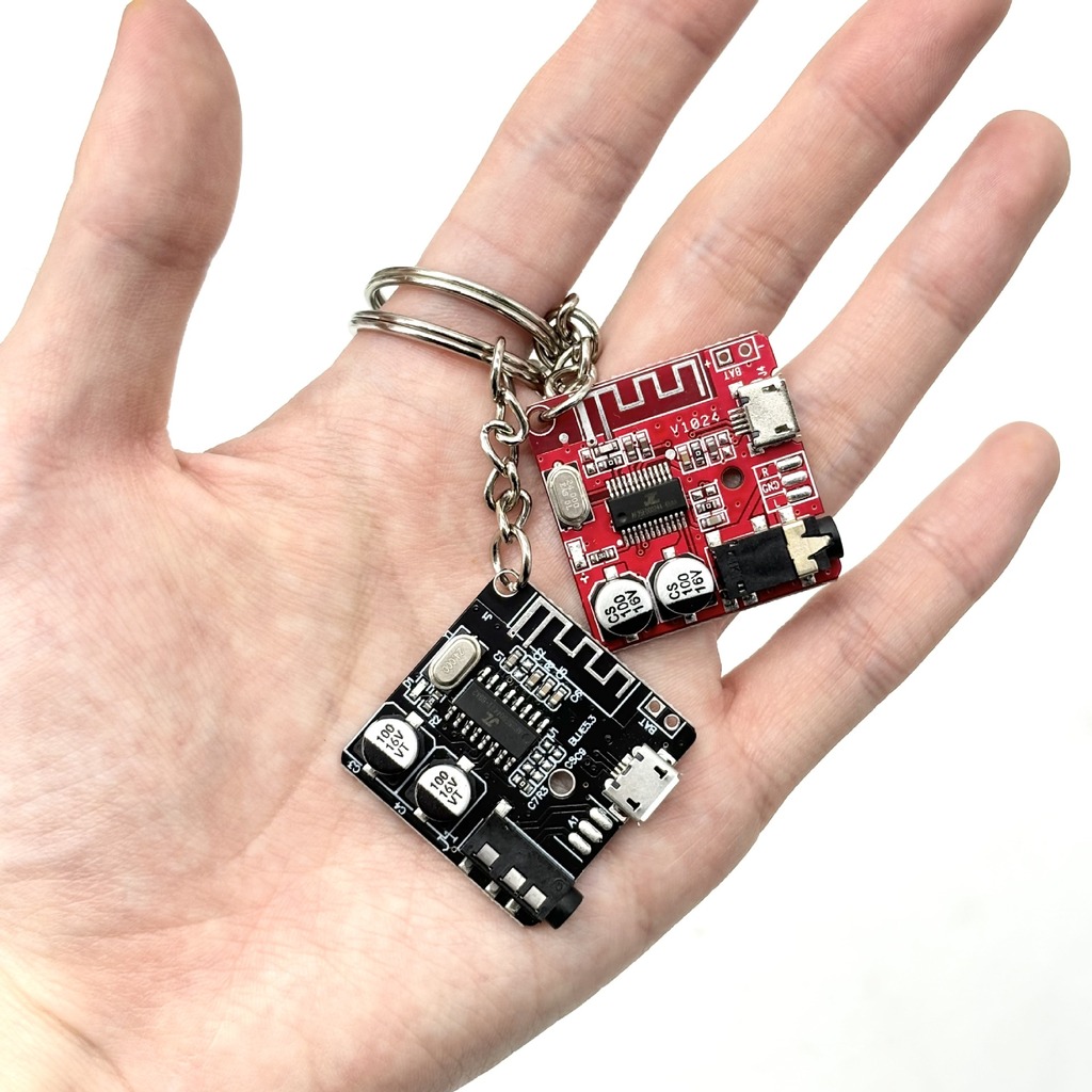 Tech Keychain Accessories - Portachiavi con circuito stampato, leggero, in