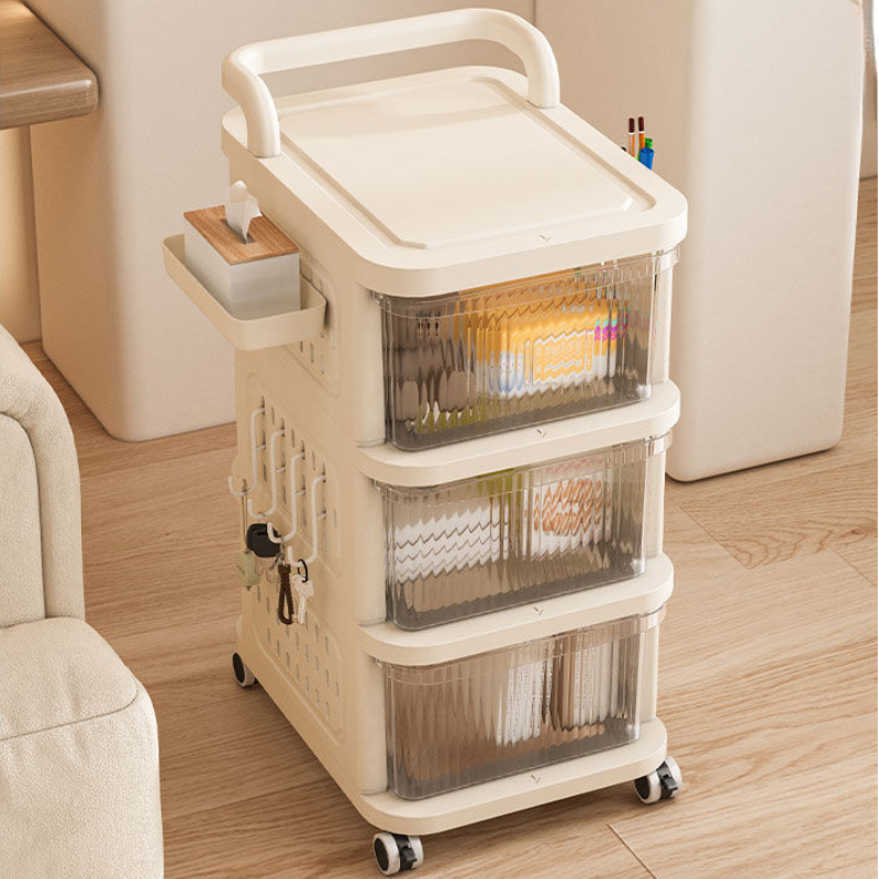 Tech Room Accessories - Carrello Portaoggetti Mobile con Pannello Forato,