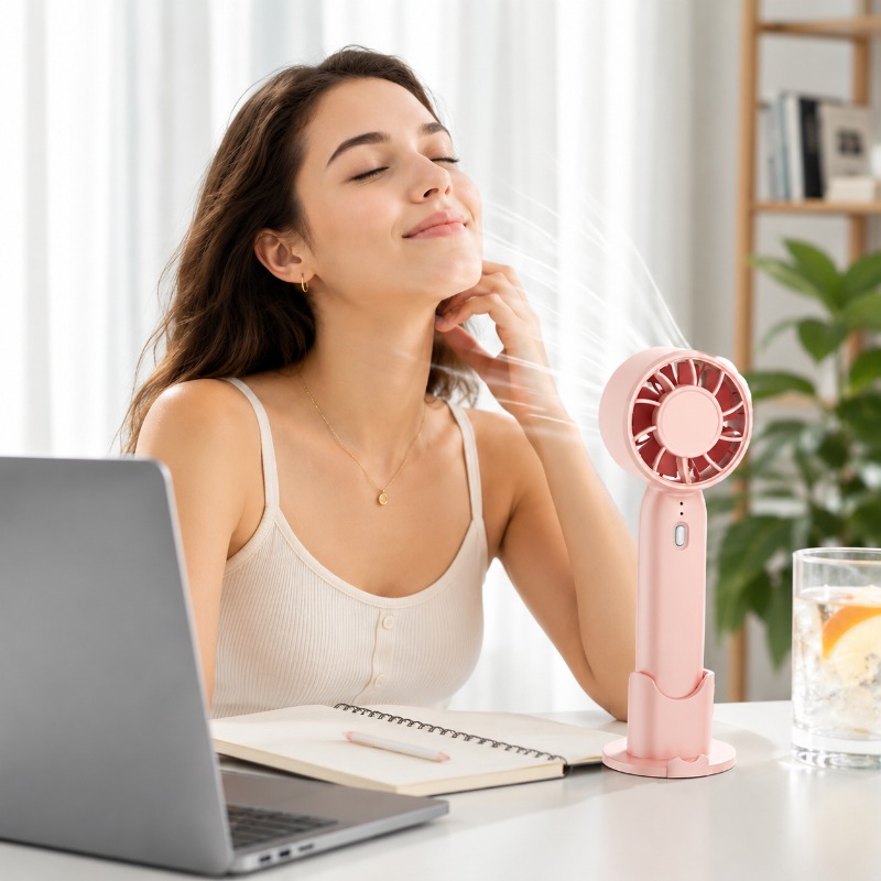 Usb Fan Silent - Ventilatore portatile USB ricaricabile, ventilatore da