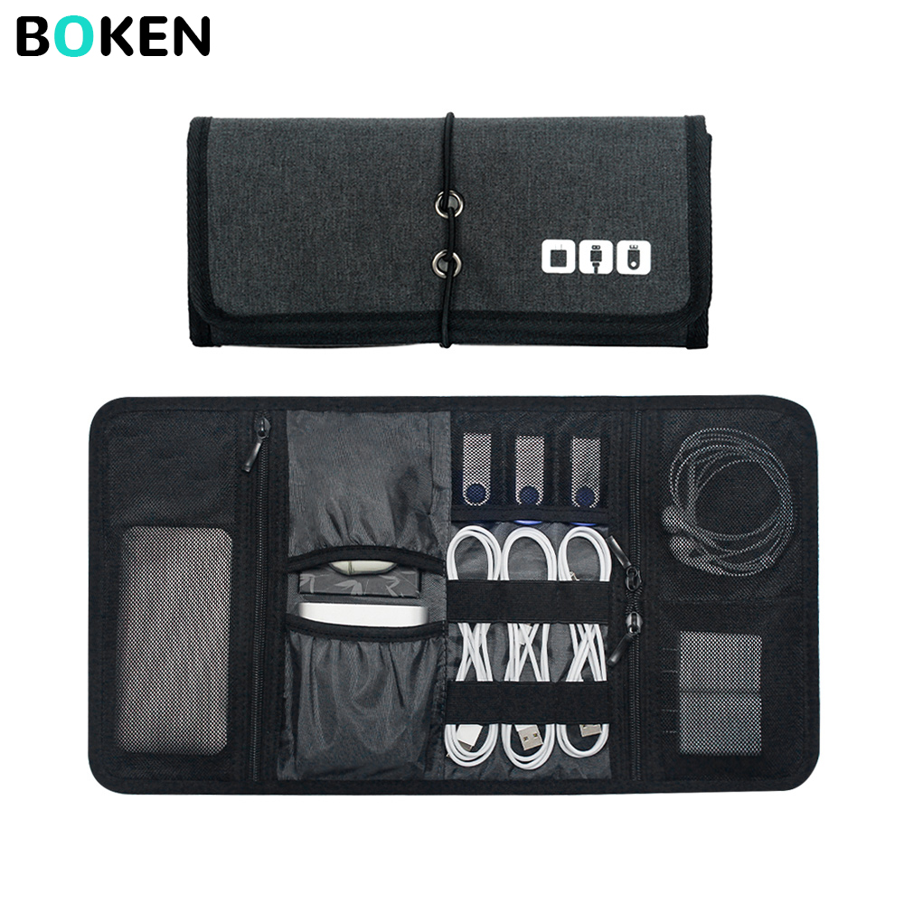 Tech Accessories Bag - Borsa Organizer per Accessori Elettronici, Custodia