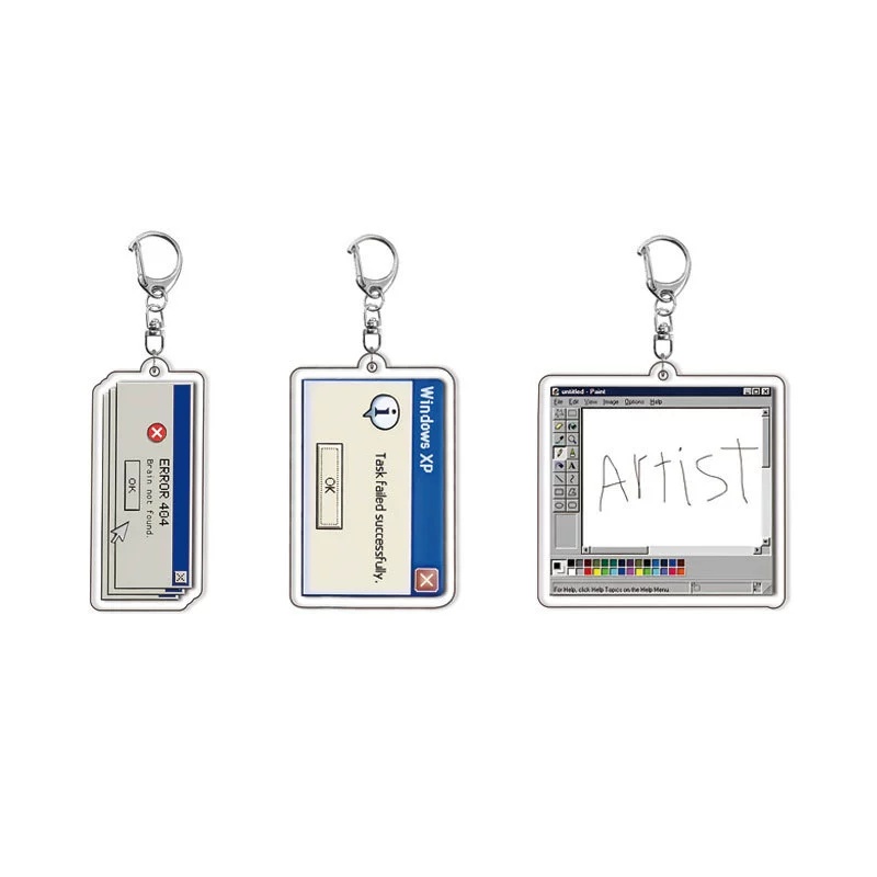 Tech Keychain Accessories - Accesso Denied Divertente Meme Portachiavi in