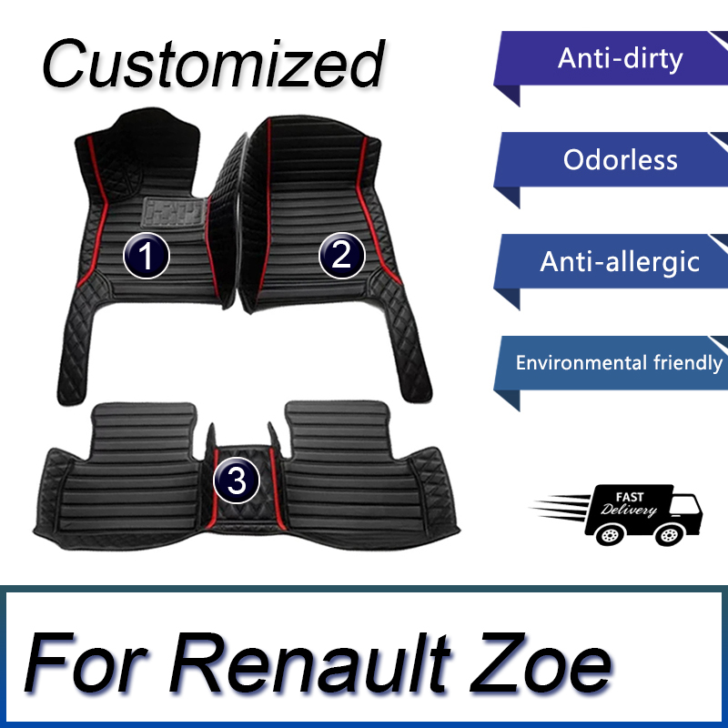 Tech Accessories Luxury - Tappetini per auto in pelle per