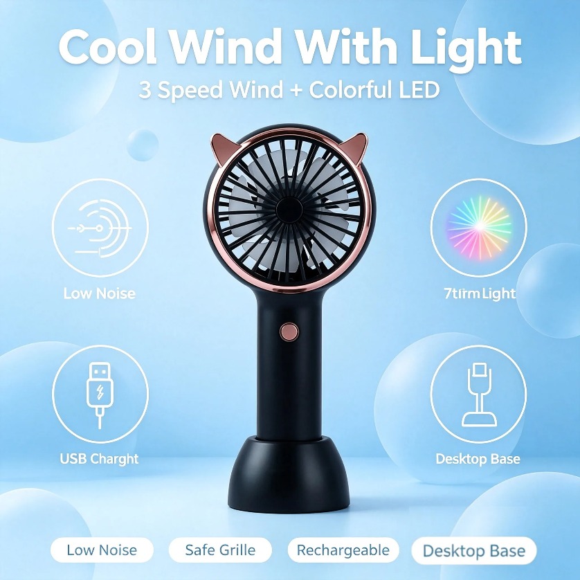 Ventilatore Portatile a Forma  - Usb Fan Silent recensione e prezzo